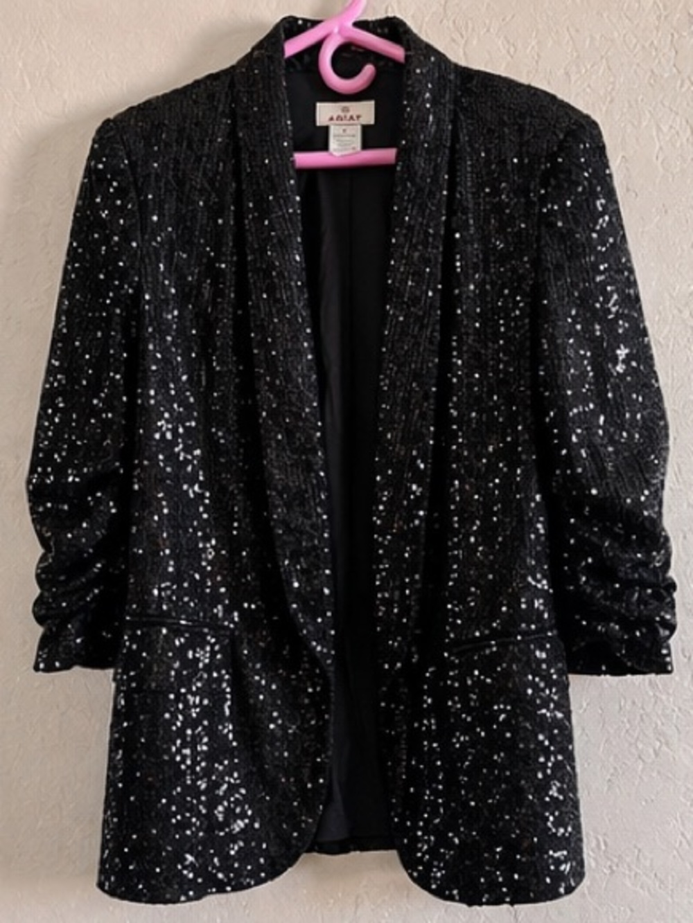 Ariat Black Sequin Blazer Western Disco Cowgirl Jacket M